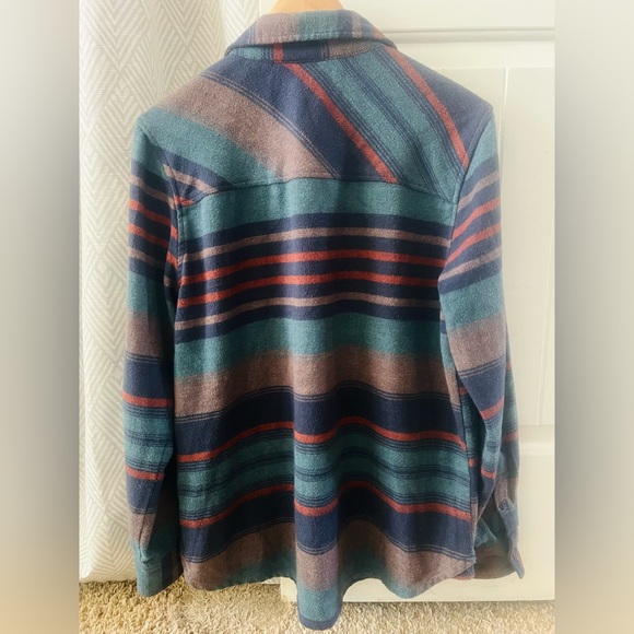 United By Blue Striped Flannel Button Down Shirt Size M - Picture 7 of 8